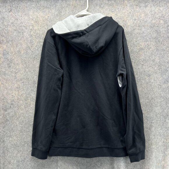 Guess Sweater Women 18 Black White Full Zip Hoodie Full Zip Jacket Spell out VTG - Picture 3 of 12